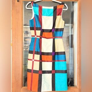kate spade Vibrant Plaid Midi Dress